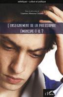 Télécharger le livre libro L'enseignement De La Philosophie émancipe-t-il ?